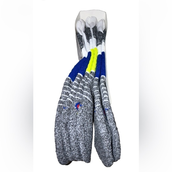 Champion No Show Socks 3 Pair Men's 6-12 White Black Yellow Blue w Logo NEW $18 - Picture 10 of 12